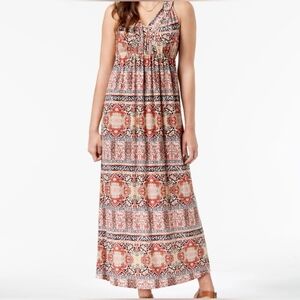 Style & Co. Boho Maxi Dress Vibrant Patterned Summer